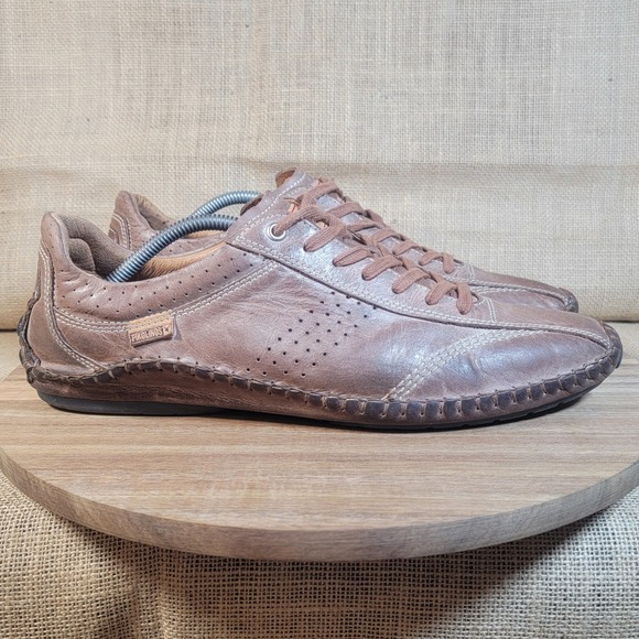 PIKOLINOS Brown Leather Sneakers - Picture 1 of 10